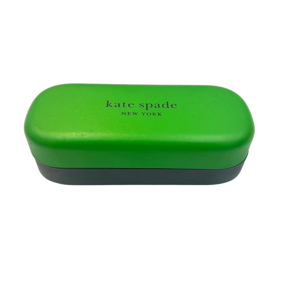 Kate Spade New York Hard Shell Eyeglass Sunglasses Case‎ Flipper Top Green Black